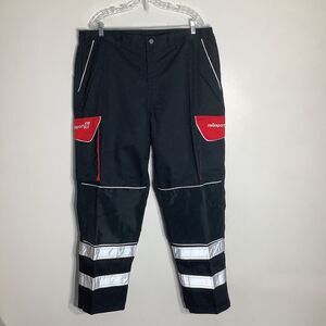 Swissport Mens Reflective Cargo Trousers Navy Size 42 (Actual 40 x 31.5) NWT
